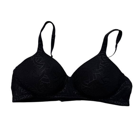 VANITY FAIR Body Shine Full Coverage Wireless Bra in Black Size 36B #72298 - Picture 1 of 5